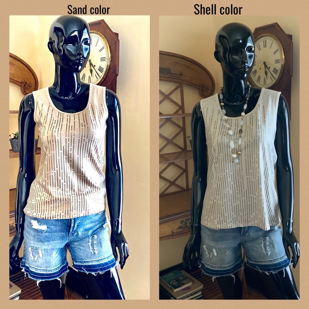 Spanner sequined “Harleyesque“ tank top!